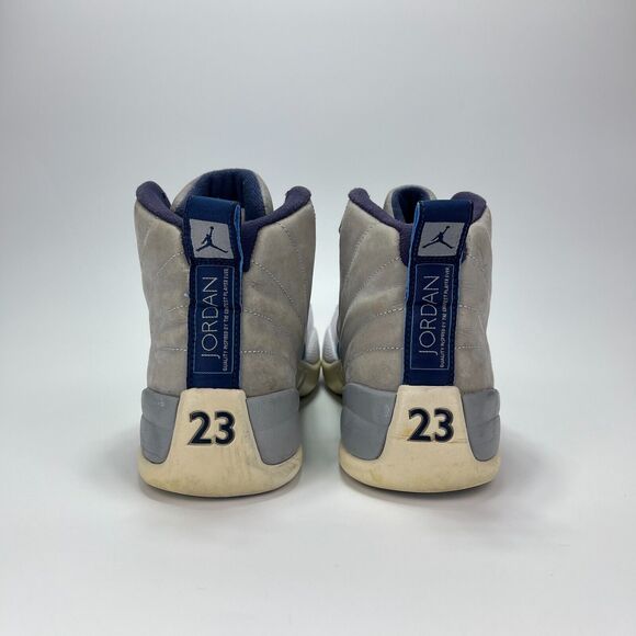 Nike Air Jordan 12 Gray University Blue Athletic Shoes 130690-007 Men\'s Size 9